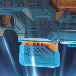 تفنگ اسباب بازی نرف Nerf مدل Hasbro - Nerf - Elite 2.0 Phoenix CS-6 motorized pistol, 12 officer darts-اسباب بازی